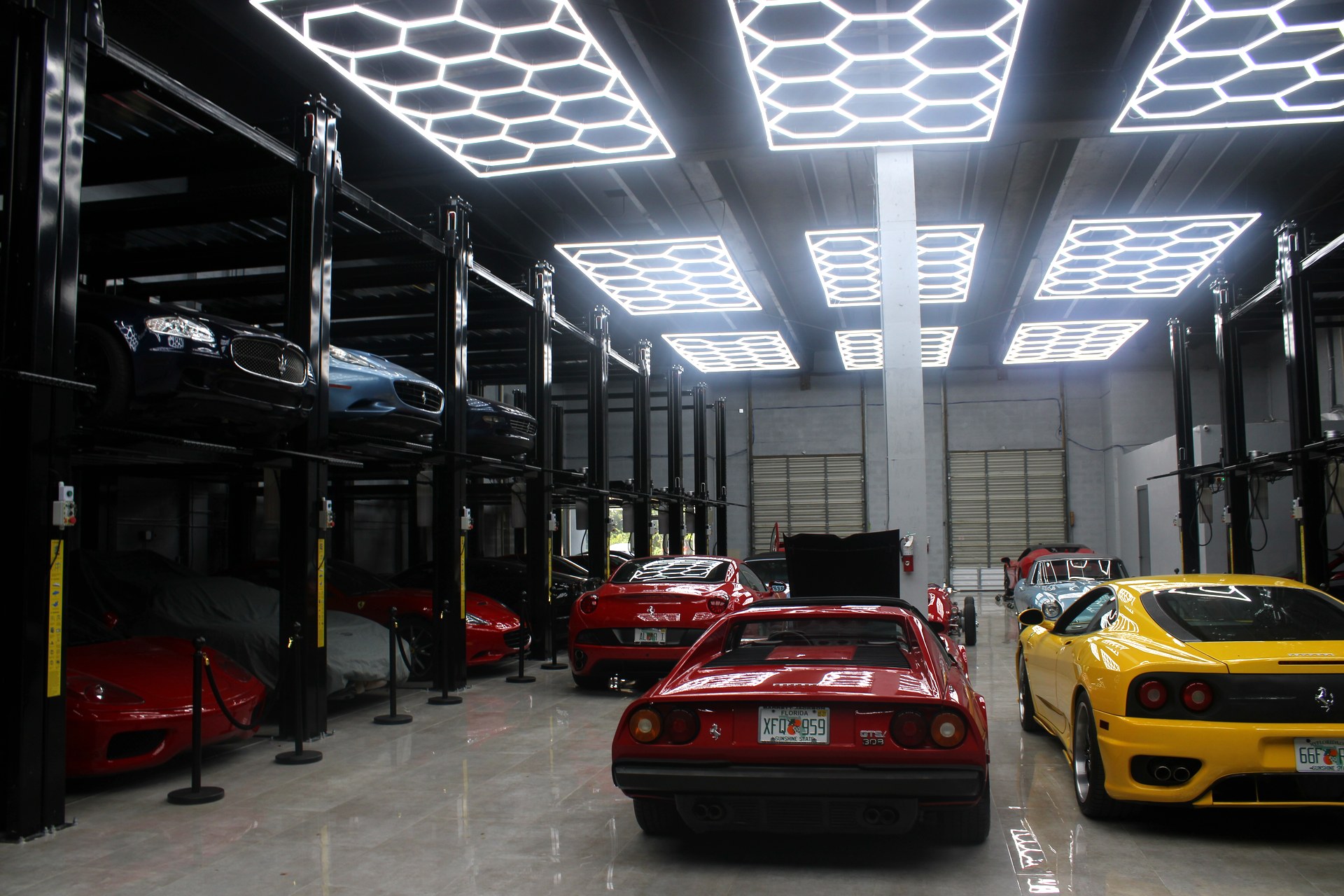 Fiorano facility — multi-tier lifts